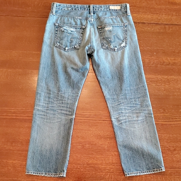 AG Adriano Goldschmied Distressed Ex-Boyfriend Crop Jeans - Picture 2 of 11